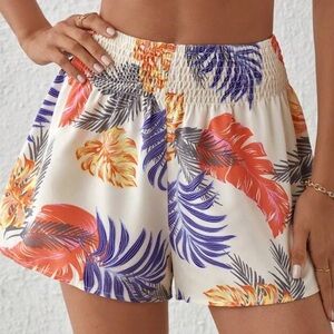 SHEIN Multicolor Smocked Shorts
